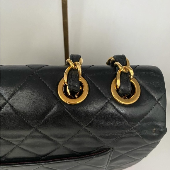 ❌SOLD❌🎀Chanel Black Leather Maxi Classic Single Flap Bag - Picture 7 of 13